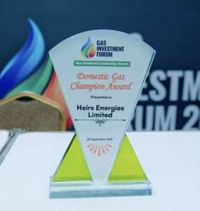 Heirs Energies Recognised as Domestic Gas Champion at 2026 Gas Investment Forum